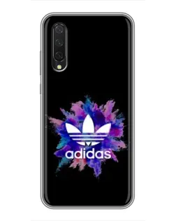 Чехол для Xiaomi Mi A3 с картинкой «Взрыв красок Adidas»