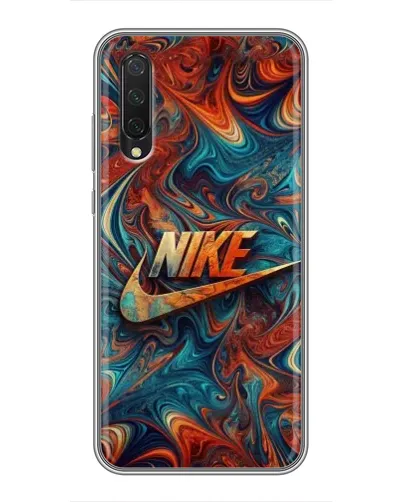 Чехол для Xiaomi Mi A3 с картинкой «Nike в абстракции»