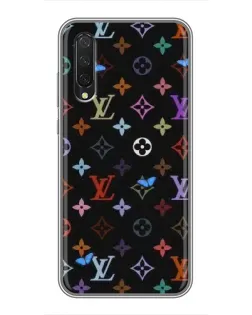 Чехол для Xiaomi Mi A3 с картинкой «Цветная монограмма LV»
