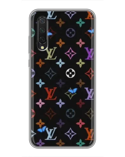 Чехол для Xiaomi Mi A3 с картинкой «Цветная монограмма LV»
