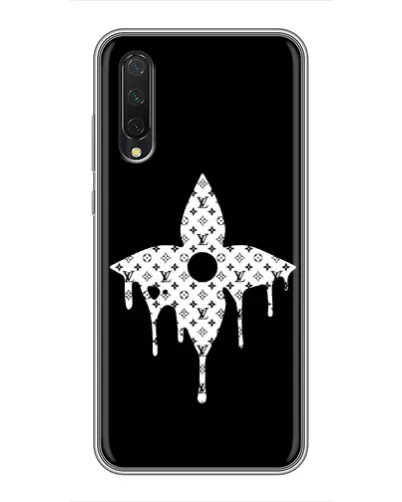 Чехол для Xiaomi Mi A3 с картинкой «Цветочная монограмма»