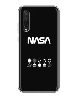 Чехол для Xiaomi Mi A3 с картинкой «NASA — технический принт»