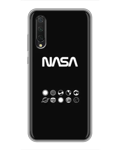 Чехол для Xiaomi Mi A3 с картинкой «NASA — технический принт» Чехол для Xiaomi Mi A3 с картинкой «NASA — технический принт»