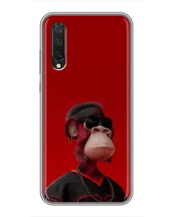 Чохол для Xiaomi Mi A3 з картинкою «Bored Ape в червоному»