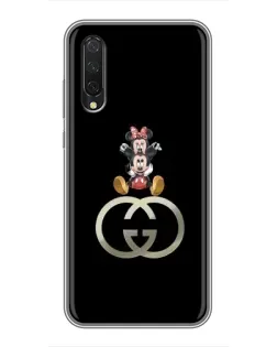 Чехол для Xiaomi Mi A3 с картинкой «Минни Маус на лого»