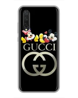 Чехол для Xiaomi Mi A3 с картинкой «Gucci — герои Disney»