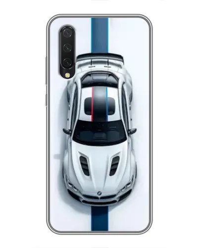 Чехол для Xiaomi Mi A3 с картинкой «Вид сверху — BMW M»