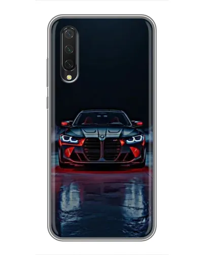 Чехол для Xiaomi Mi A3 с картинкой «BMW на мокрой дороге»