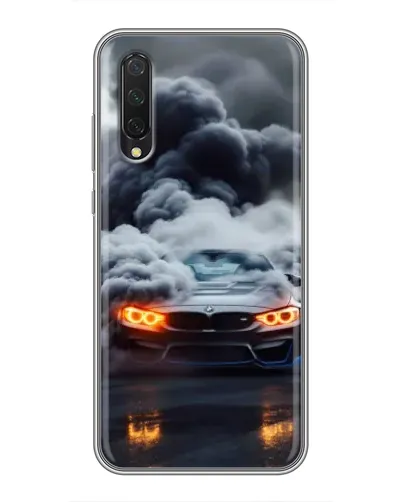 Чехол для Xiaomi Mi A3 с картинкой «BMW в дыму»