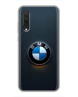 Чехол для Xiaomi Mi A3 с картинкой «Логотип BMW — минимализм»