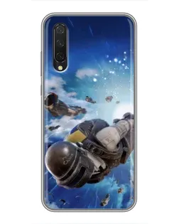 Чехол для Xiaomi Mi A3 с картинкой «Десант PUBG — прыжок»