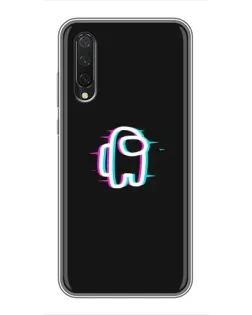 Чехол для Xiaomi Mi A3 с картинкой «Among Us неон»