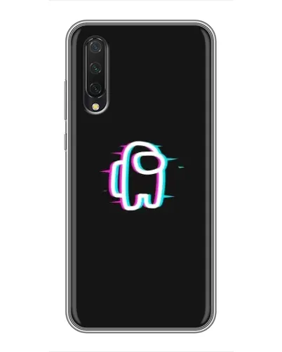 Чехол для Xiaomi Mi A3 с картинкой «Among Us неон»