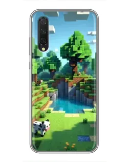 Чехол для Xiaomi Mi A3 с картинкой «Minecraft летний день»