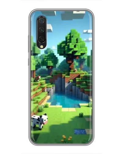 Чехол для Xiaomi Mi A3 с картинкой «Minecraft летний день»