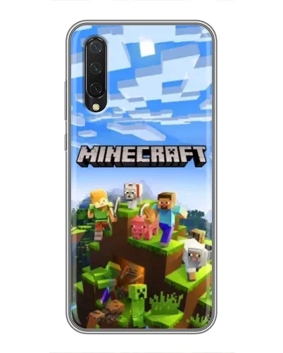Чехол для Xiaomi Mi A3 с картинкой «Minecraft классический мир»