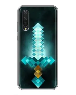 Чехол для Xiaomi Mi A3 с картинкой «Алмазный меч неон»