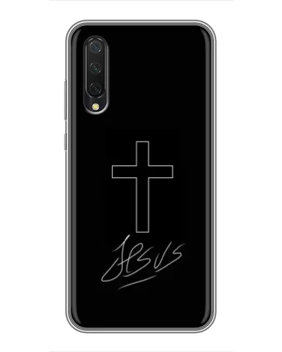 Чехол для Xiaomi Mi A3 с картинкой «Графический крест Jesus» Чехол для Xiaomi Mi A3 с картинкой «Графический крест Jesus»
