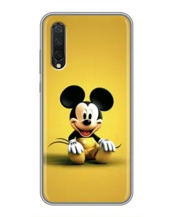 Чехол для Xiaomi Mi A3 с картинкой «Микки на желтом»