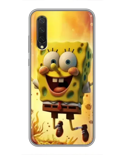 Чехол для Xiaomi Mi A3 с картинкой «Губка Боб прыгает» Чехол для Xiaomi Mi A3 с картинкой «Губка Боб прыгает»