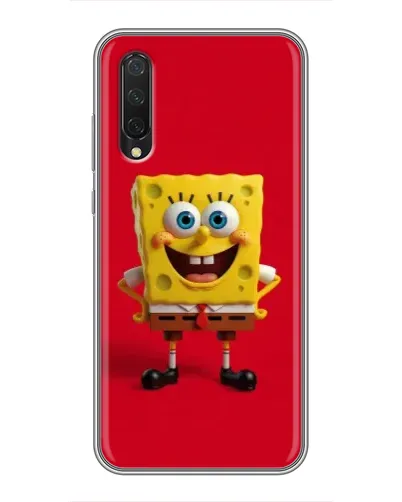 Чехол для Xiaomi Mi A3 с картинкой «Спанч Боб на красном» Чехол для Xiaomi Mi A3 с картинкой «Спанч Боб на красном»