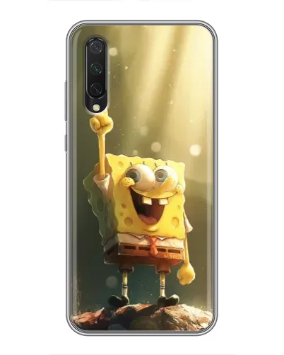 Чехол для Xiaomi Mi A3 с картинкой «Сияющий Спанч Боб» Чехол для Xiaomi Mi A3 с картинкой «Сияющий Спанч Боб»