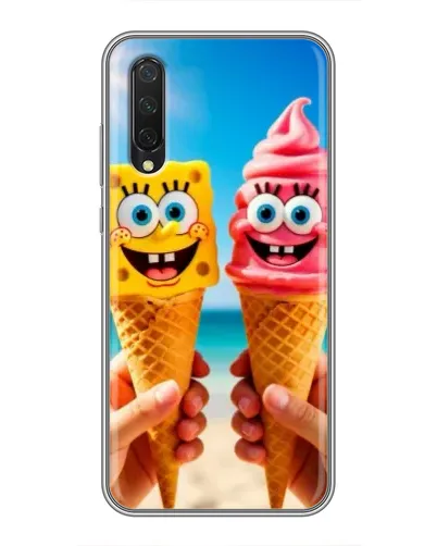 Чехол для Xiaomi Mi A3 с картинкой «Спанч Боб мороженое» Чехол для Xiaomi Mi A3 с картинкой «Спанч Боб мороженое»