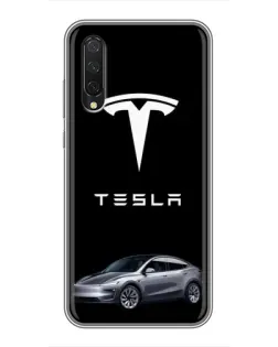 Чехол для Xiaomi Mi A3 с картинкой «Tesla Model Y»