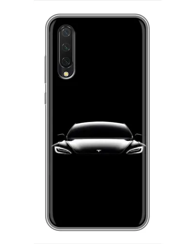 Чехол для Xiaomi Mi A3 с картинкой «Фары Tesla Night»