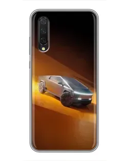 Чехол для Xiaomi Mi A3 с картинкой «Cybertruck в пустыне»