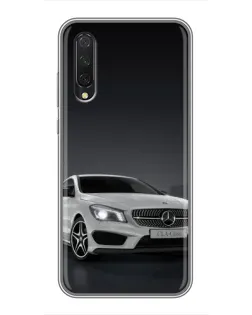 Чехол для Xiaomi Mi A3 с картинкой «Mercedes AMG GT Silver»