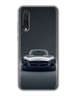 Чехол для Xiaomi Mi A3 с картинкой «Mercedes на черном»