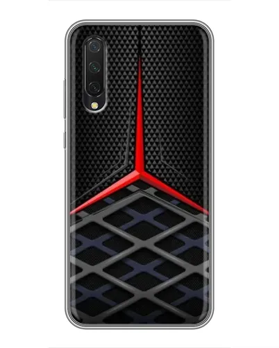Чехол для Xiaomi Mi A3 с картинкой «Mercedes Carbon Grid»