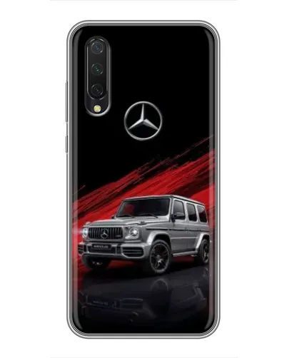 Чехол для Xiaomi Mi A3 с картинкой «Mercedes G-Class красный»