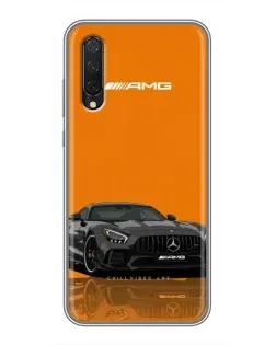 Чехол для Xiaomi Mi A3 с картинкой «Оранжевый Mercedes AMG»