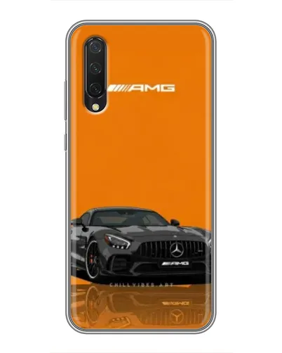 Чехол для Xiaomi Mi A3 с картинкой «Оранжевый Mercedes AMG»