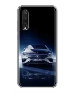 Чехол для Xiaomi Mi A3 с картинкой «Ночной Mercedes EQ»