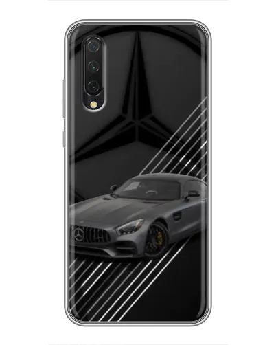 Чехол для Xiaomi Mi A3 с картинкой «Mercedes AMG — графика»