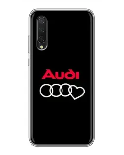 Чехол для Xiaomi Mi A3 с картинкой «Логотип Audi Heart»