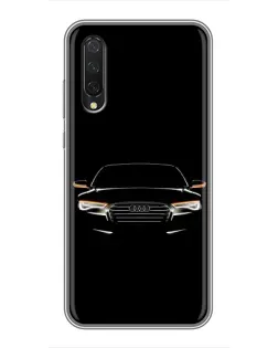 Чехол для Xiaomi Mi A3 с картинкой «Audi — ночной контур»