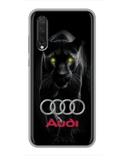 Чехол для Xiaomi Mi A3 с картинкой «Пантера и Audi»