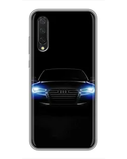 Чехол для Xiaomi Mi A3 с картинкой «Audi в неоне»