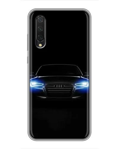 Чехол для Xiaomi Mi A3 с картинкой «Audi в неоне»