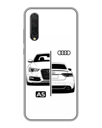 Чехол для Xiaomi Mi A3 с картинкой «Audi — контрастный дизайн»
