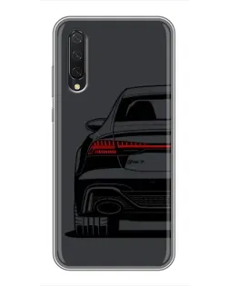 Чехол для Xiaomi Mi A3 с картинкой «Задняя часть Audi — арт»