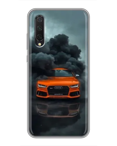 Чехол для Xiaomi Mi A3 с картинкой «Audi в облаках дыма»