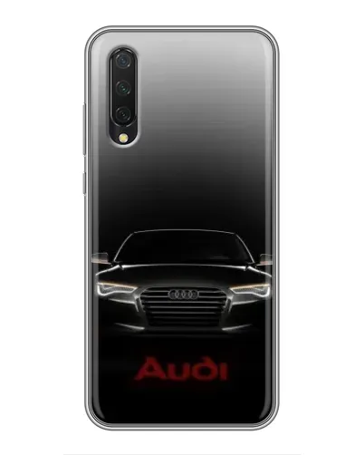 Чехол для Xiaomi Mi A3 с картинкой «Audi — градиентный контур»