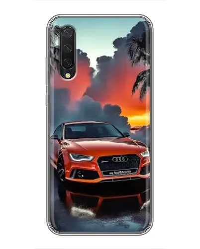 Чехол для Xiaomi Mi A3 с картинкой «Audi — закат»