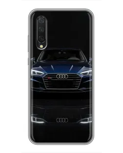 Чехол для Xiaomi Mi A3 с картинкой «Audi — ночное отражение»