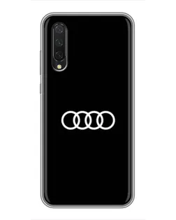 Чехол для Xiaomi Mi A3 с картинкой «Audi White Logo»
